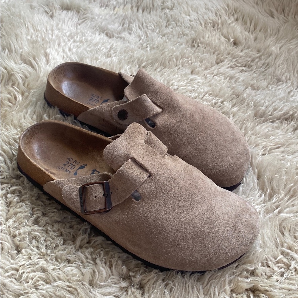 Birkenstock Betula Boston Suede Clogs Unisex  Sz 42
